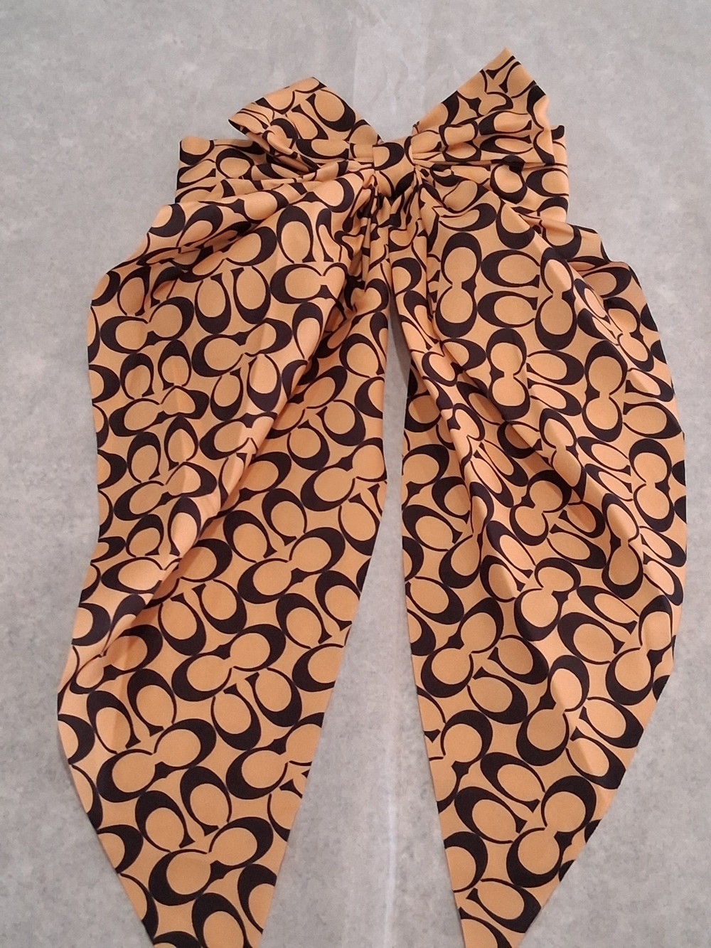 Designer inspired Bow Tie- Hair Clip in Tan and Brown.New